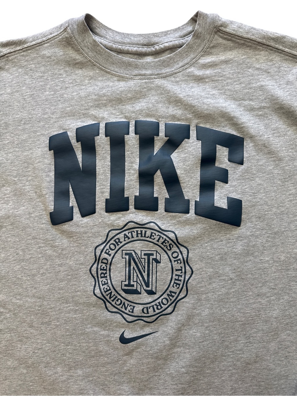 Nike Men’s Gray Spellout Oversized T-Shirt Size Small Gray Nike Tee Oversize Fit